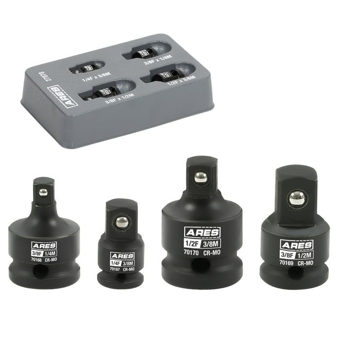 4-Piece Impact Socket Adapter And Reducer Set