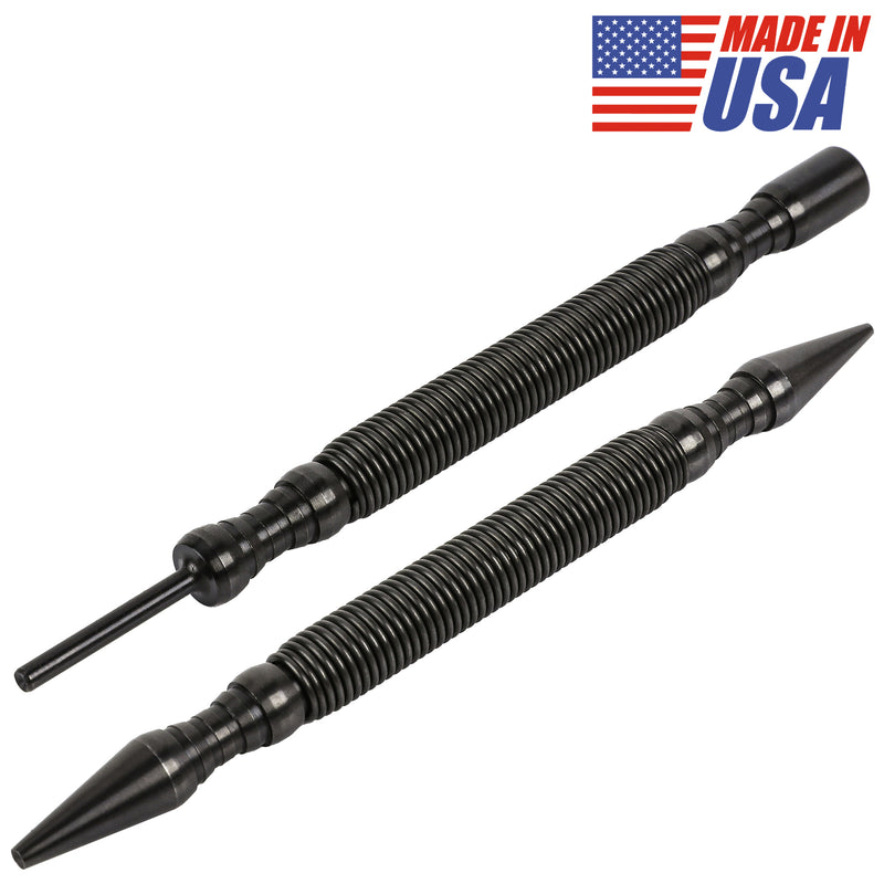 2-Piece Dual Head Nail Setter & Hinge Pin Remover Punch Set