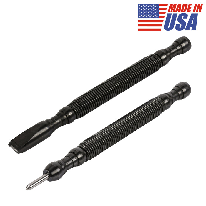 2-Piece Hammerless 3/8-Inch Cold Chisel and High-Speed Steel Center Punch Set