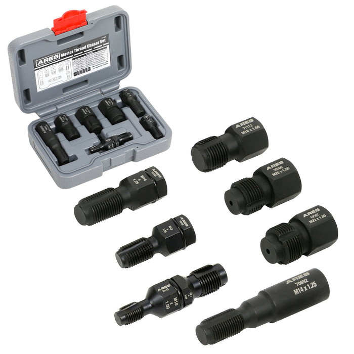 ARES 10100 - 7-Piece Master Thread Chaser Set — ARES Tool, MJD ...
