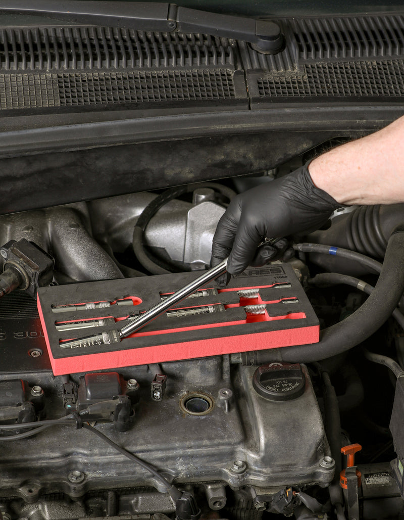 5-Piece Magnetic Swivel Spark Plug Socket Set