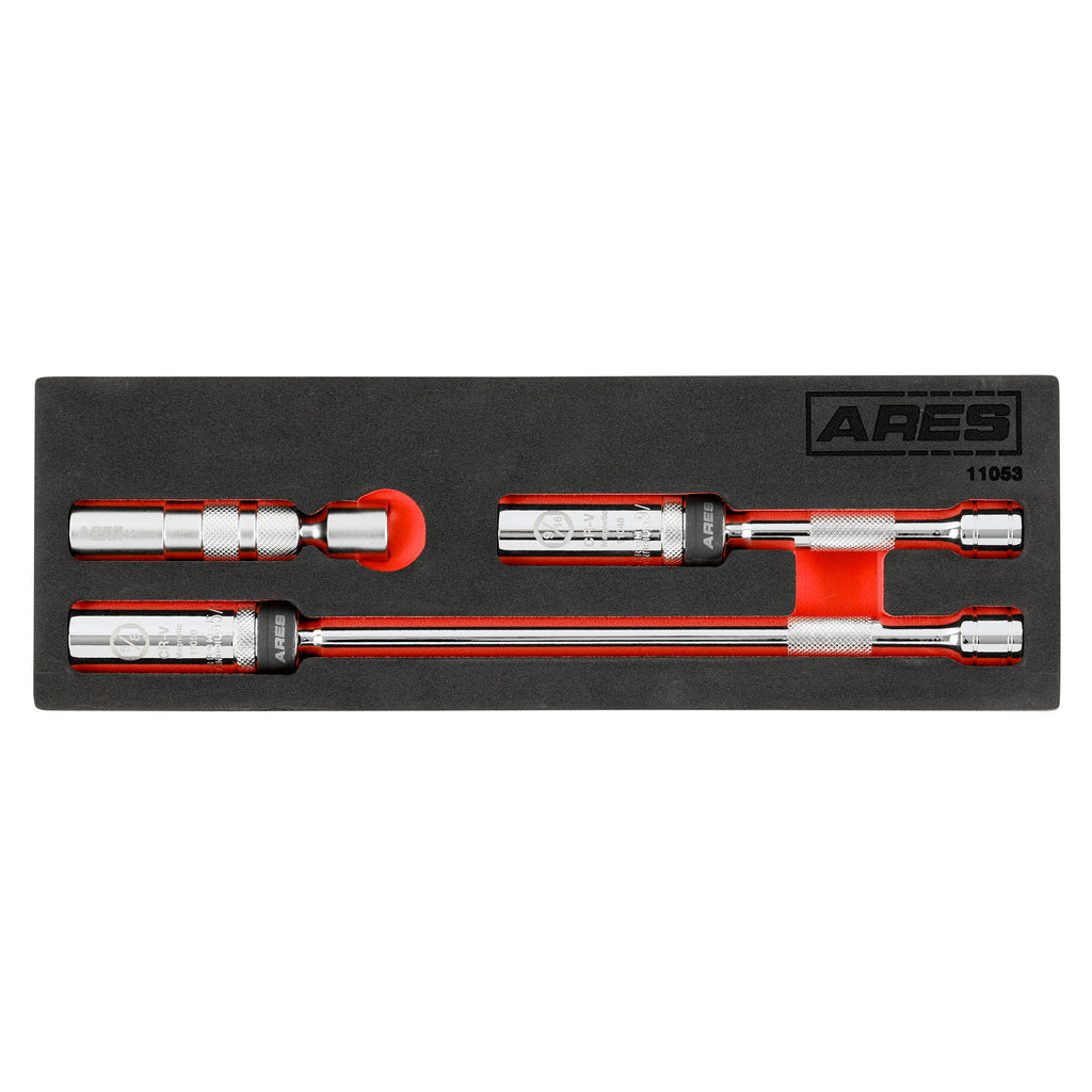 ARES 11053 - 3-Piece 3/8-Inch Drive Magnetic Swivel Spark Plug