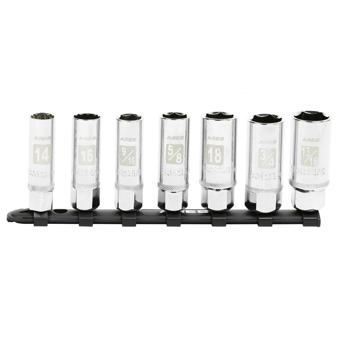 ARES 11070 - 7-Piece Non-Magnetic Spark Plug Socket Set