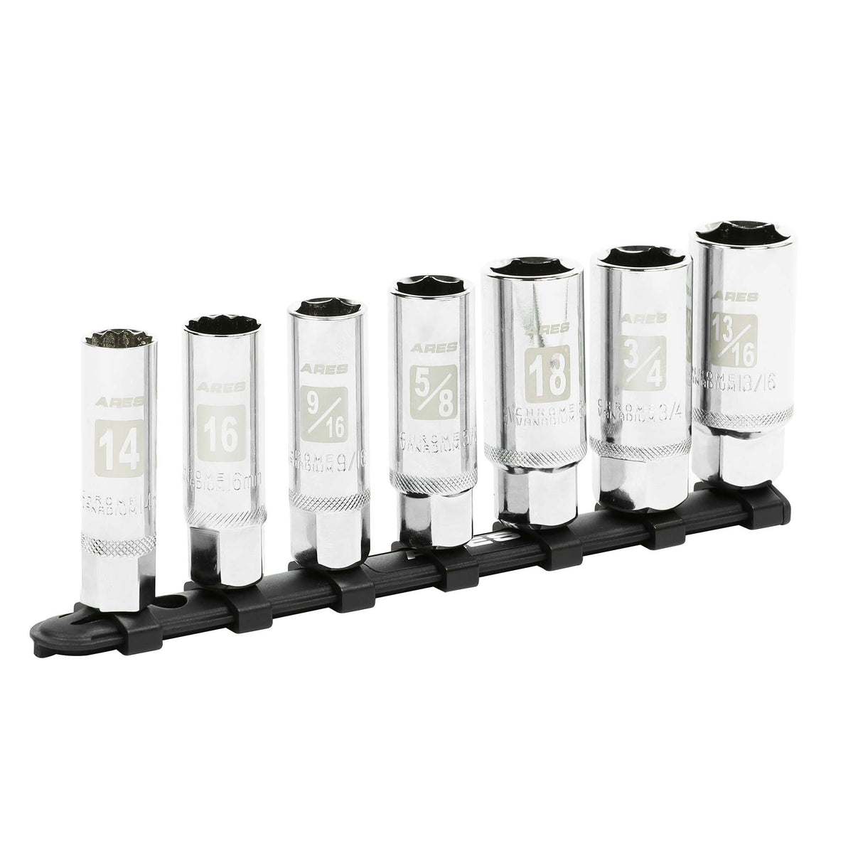 ARES 11070 - 7-Piece Non-Magnetic Spark Plug Socket Set — ARES