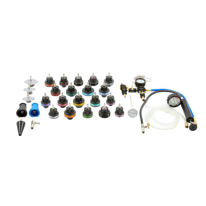 32-Piece Cooling System Leakage Tester and Vacuum Refill Kit