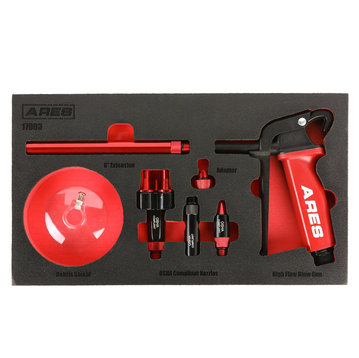 ARES 17003 - High Flow Air Blow Gun Master Set — ARES Tool, MJD