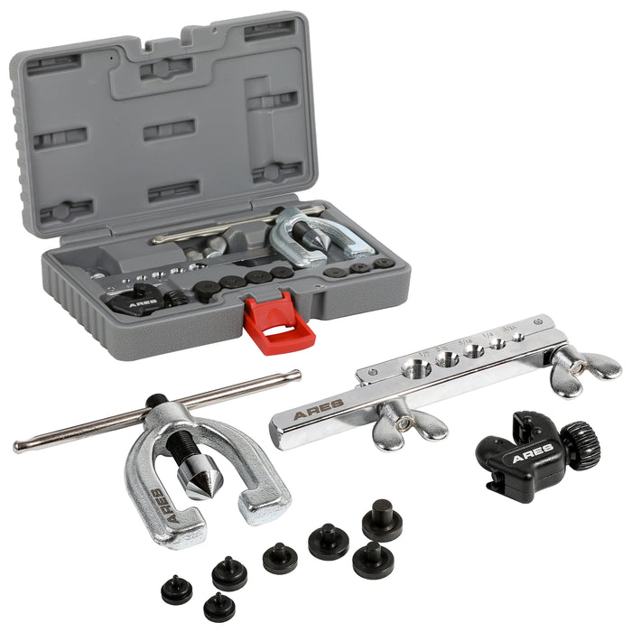 ARES 18019 - Double Flaring Tool Set with Extra Adapters ARES 18019 - Double Flaring Tool Set with Extra Adapters