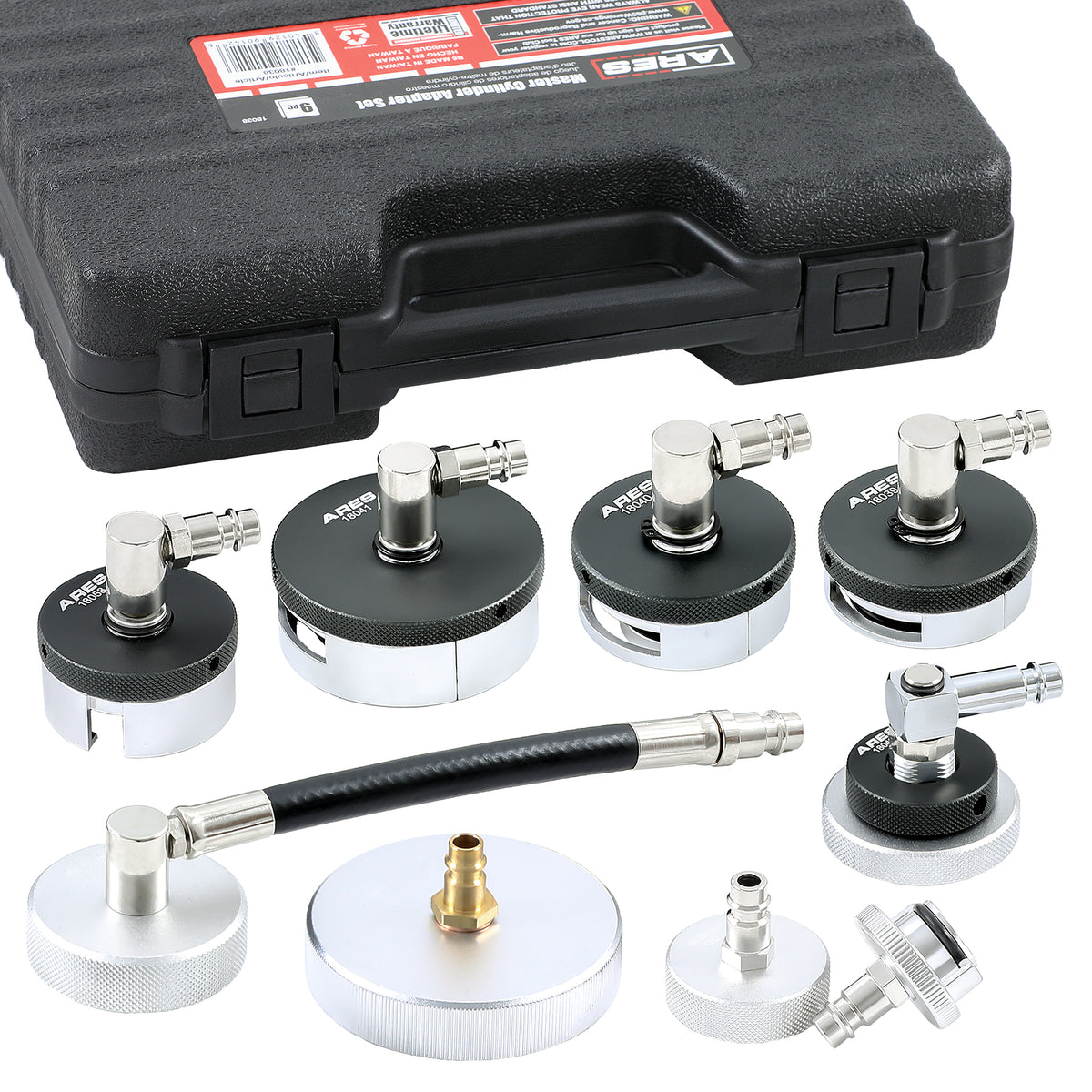 thumbnail image 2 of 15 Piece Master Cylinder Adapter Set, Leakproof Professional Brake 2 of 10