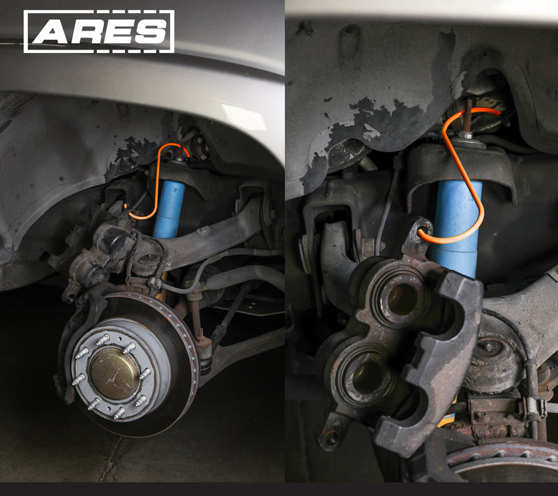 4-Piece Orange Brake Caliper Hanger Set