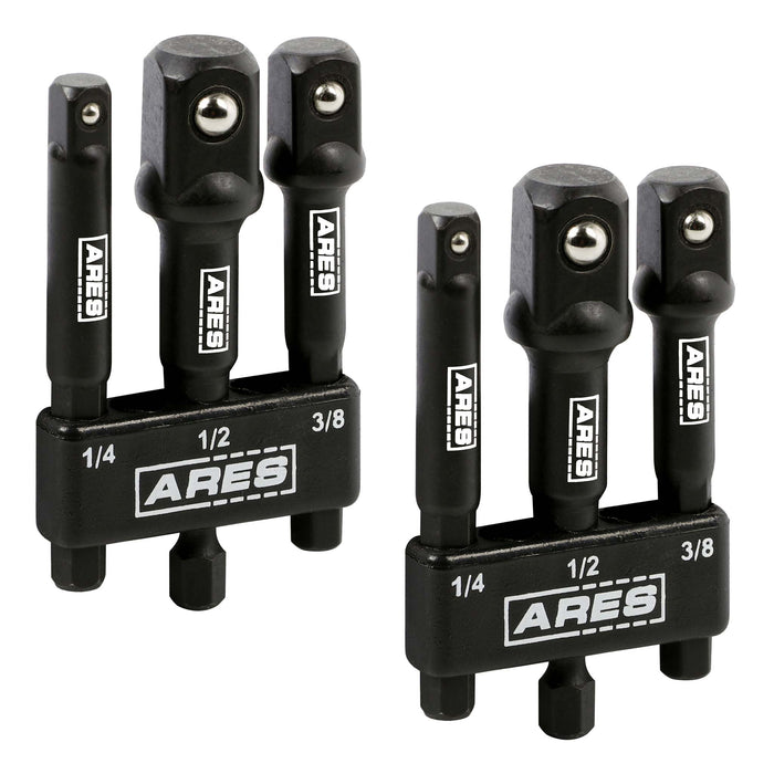 ARES 22048 - 2-Pack 3-Inch Impact Grade Socket Adapter Set