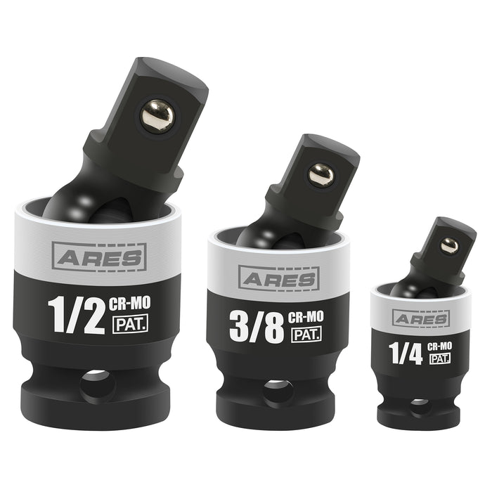 ARES 22036 - 3-Piece Slim Profile Impact Universal Joint Set