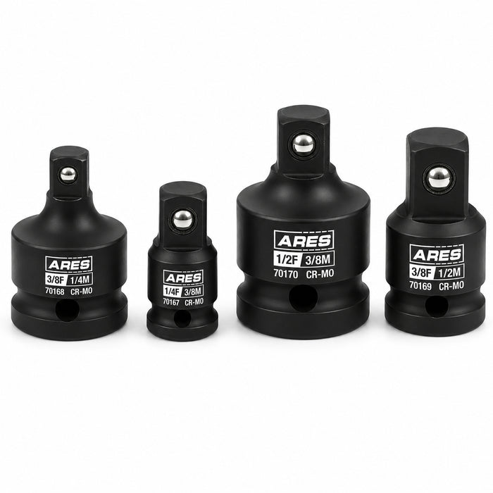 ARES 27070-2 - 4-Piece Impact Socket Adapter And Reducer Set
