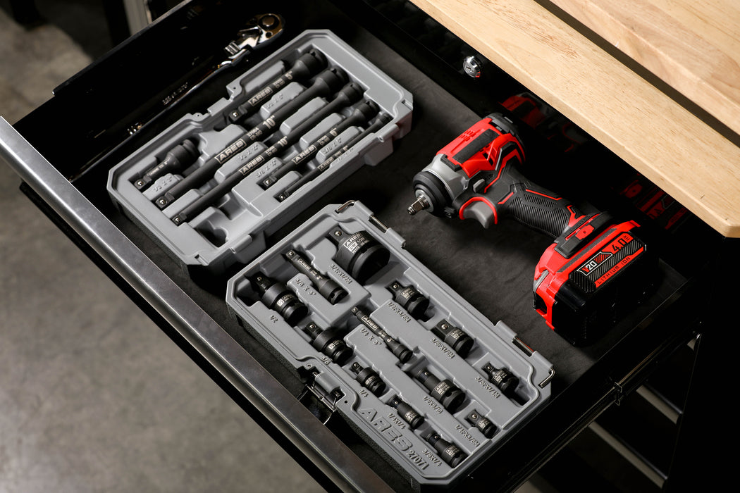 ARES 27071 - 19-Piece Impact Socket Accessories Set