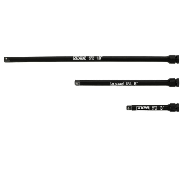 ARES 27083 - 3-Piece 1/4-Inch Drive Impact Extension Set