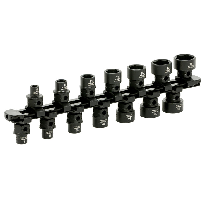 14-Piece 3/8-Inch Drive Metric Low Profile Nano Impact Socket Set