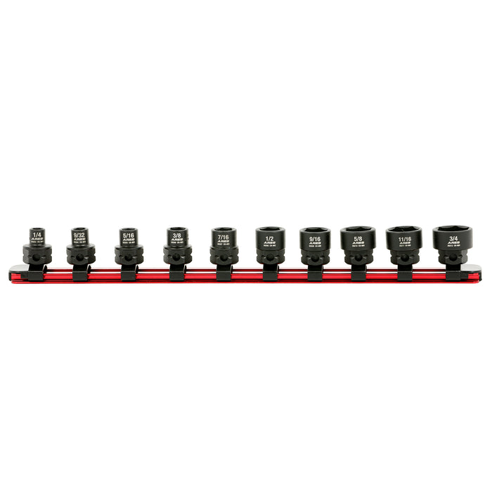 10-Piece 3/8-Inch Drive SAE Low Profile Nano Impact Socket Set