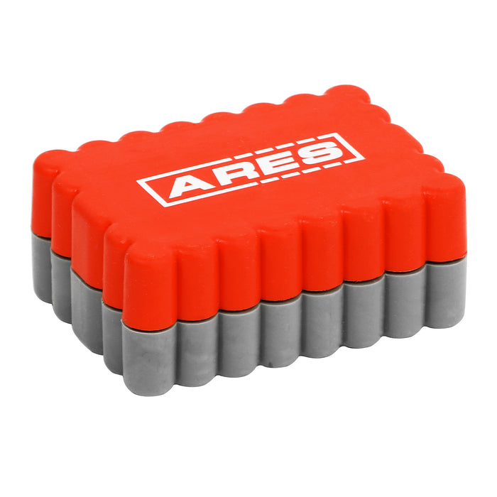 ARES 31009 - Juego de puntas de seguridad de acero S2 de 33 piezas con soporte de extensión magnética para puntas