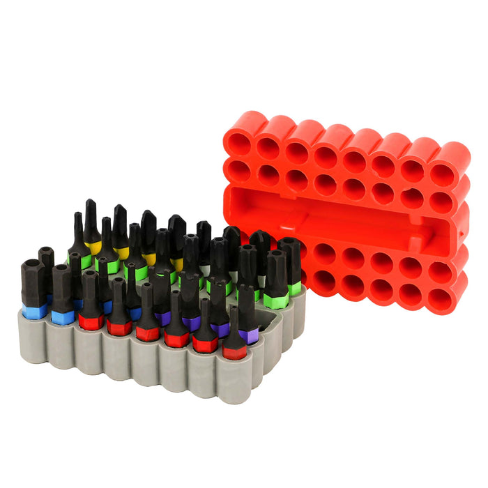 33 Bit Set ARES 31010 - 33-Piece Color-Coded Security Bit Set with Magnetic Bit H ...