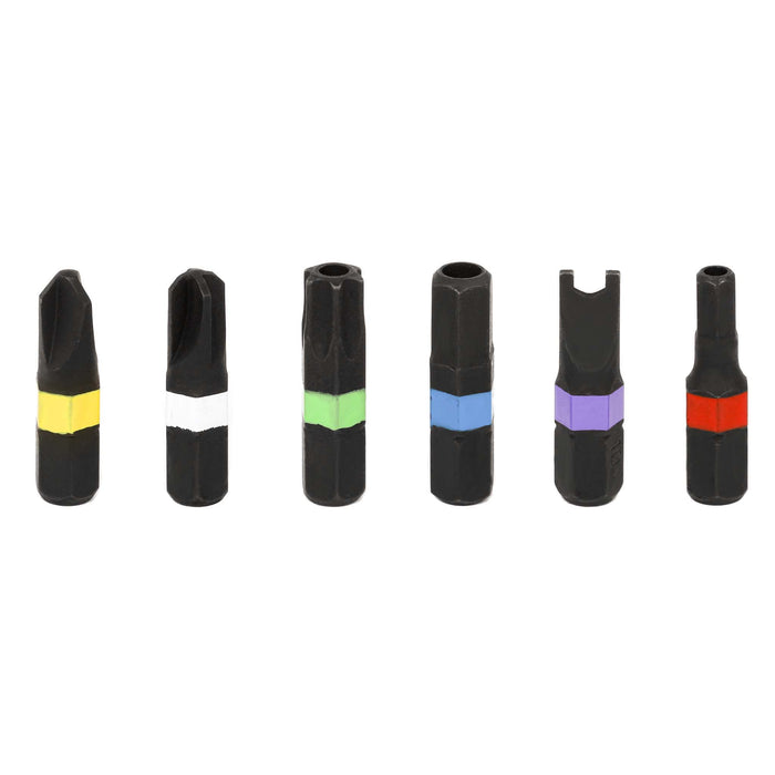 ARES 31010 - 33-Piece Color-Coded Security Bit Set with Magnetic Bit Holder