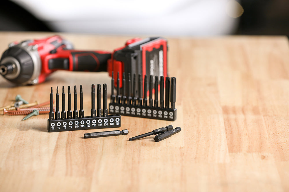 24-Piece Tamper Resistant Long Torx Bit Set