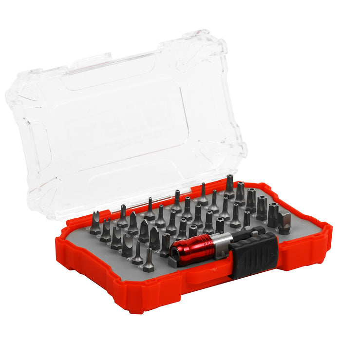 Compact Lock Bit ARES 31016 - 33-Piece Security Bit Set with Quick Locking Bit Coupler ...