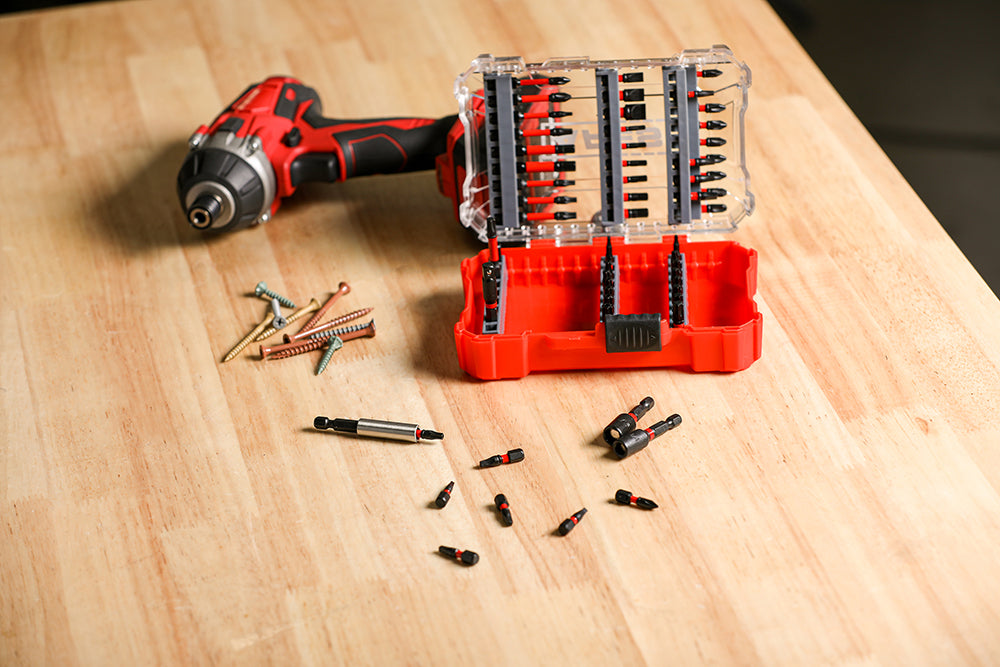 ARES 31021 - 60-Piece Torsion Power Bit Set with Magnetic Bit Holder