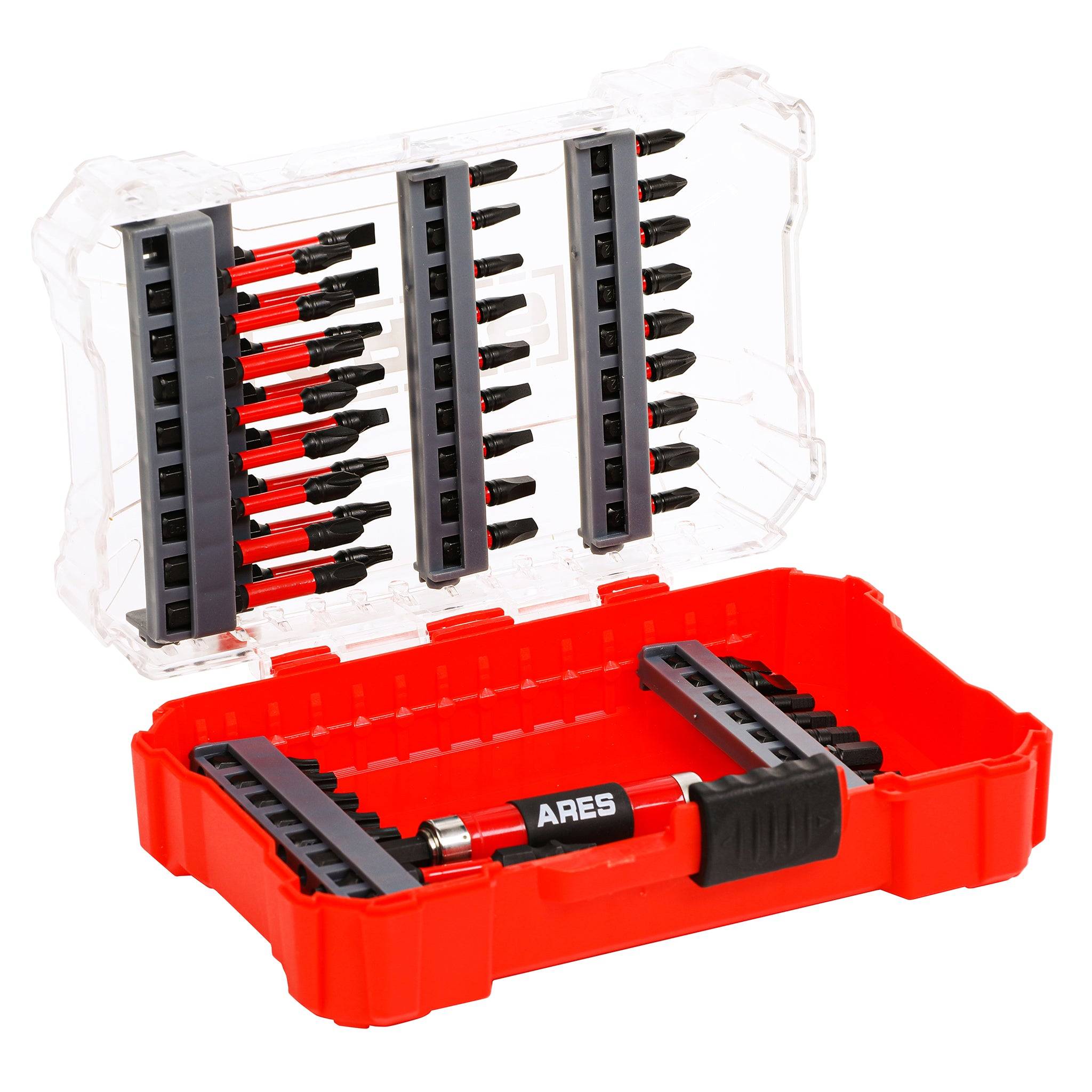 52-Piece Torsion Power Bit Set with Sliding Bit Holder – ARES Tool, MJD ...