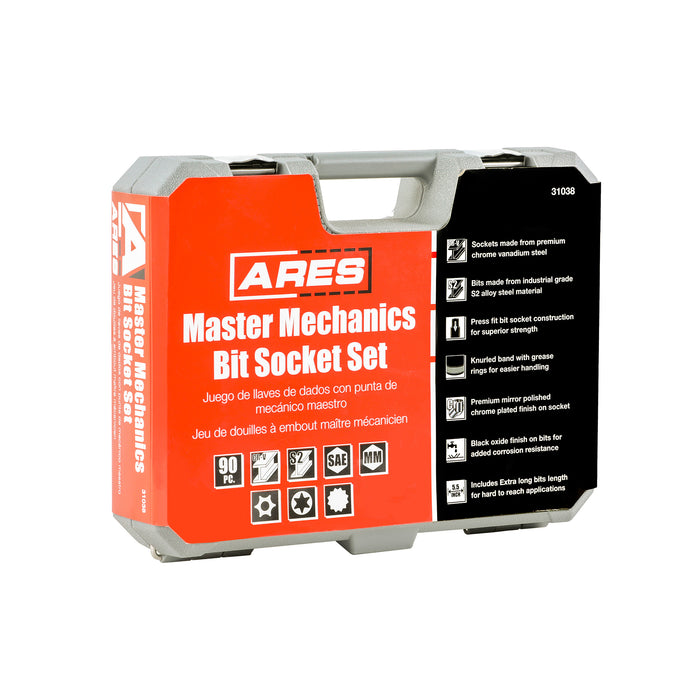 90-Piece Master Bit Socket & Specialty Socket Set — ARES Tool, MJD ...