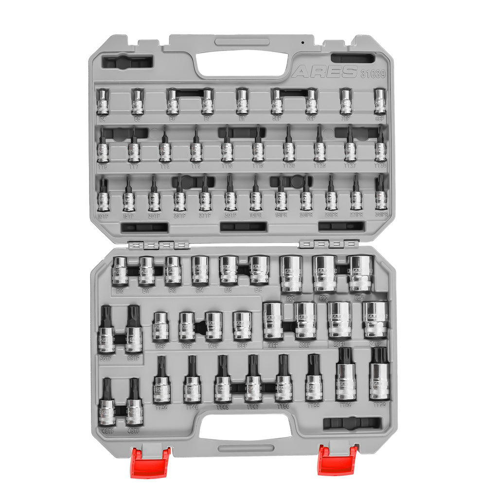 ARES 31039 - 60-Piece Master Specialty Torx and External Torx