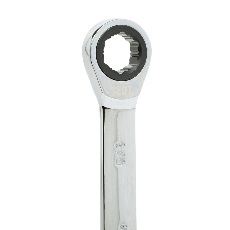 6-Piece 120-Tooth SAE Non-Slip Ratcheting Wrench Set