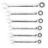 6-Piece 120-Tooth Metric Non-Slip Ratcheting Wrench Set