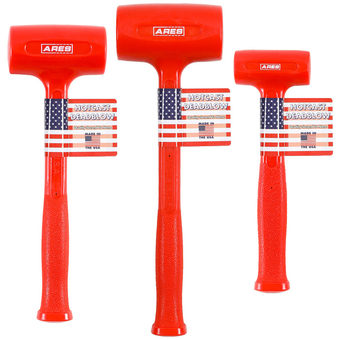 ARES 4131004 – 3-Piece Deadblow Hammer Set