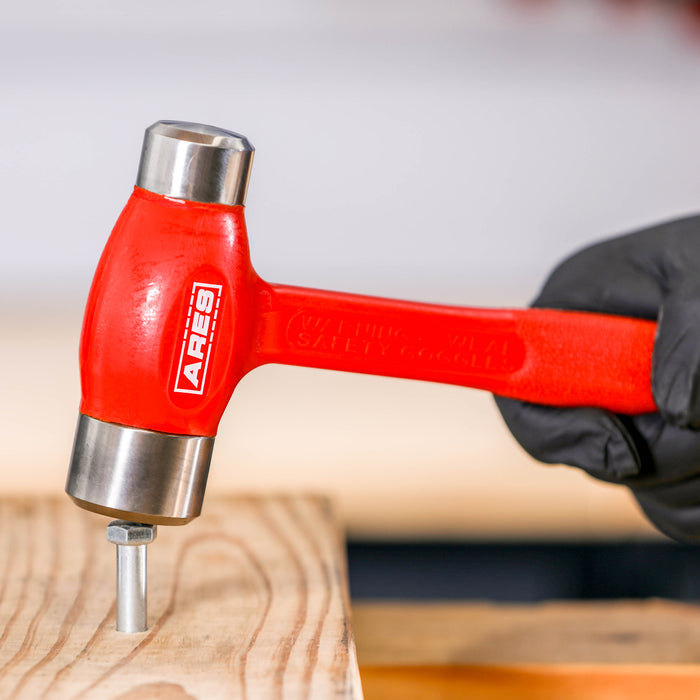 ARES 4131033 – 2-Piece Flat Steel Face Deadblow Hammer Set