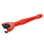 Red 1/4-Inch Drive 90-Tooth Mini Swivel Head Ratchet