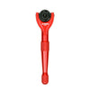 Red 1/4-Inch Drive 90-Tooth Mini Swivel Head Ratchet