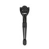Black 1/4-Inch Drive 90-Tooth Mini Swivel Head Hex Bit Ratchet
