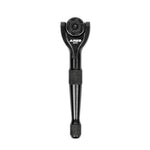 Black 1/4-Inch Drive 90-Tooth Mini Swivel Head Hex Bit Ratchet