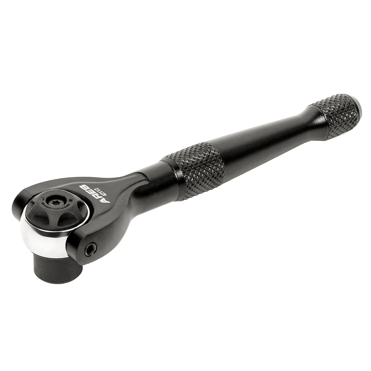 Tool ARES 42112 - Black 1/4-Inch Drive 90-Tooth Mini Swivel Head Hex