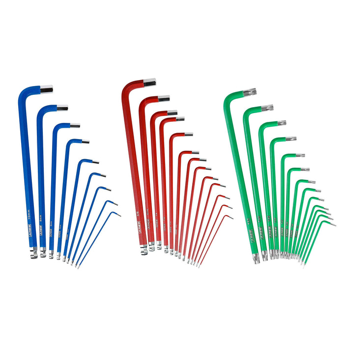 ARES 44035 - 35-Piece Long Arm Hex and Star Key Set