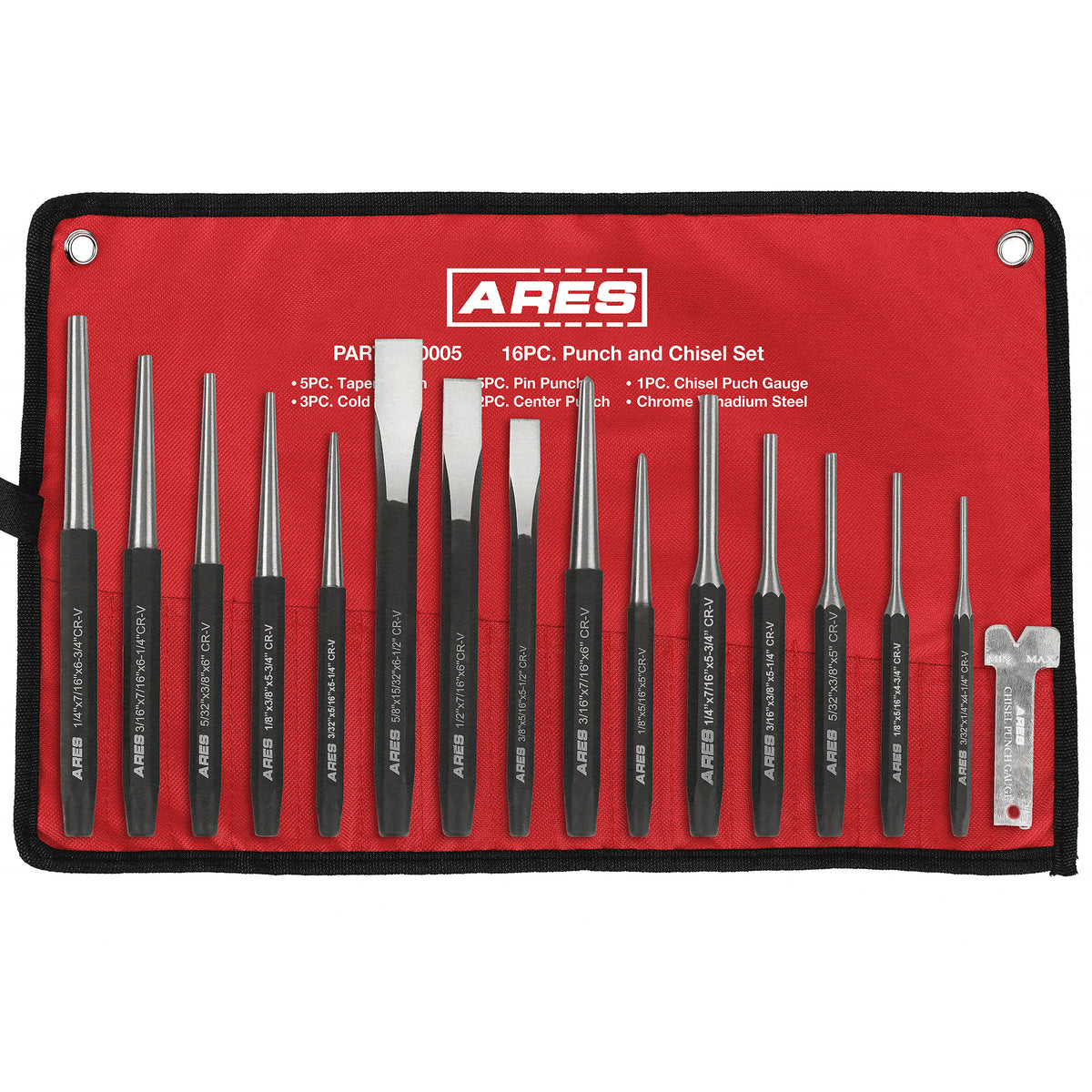 ARES 50005 - 16-Piece Punch and Chisel Set — ARES Tool, MJD