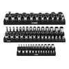 6-Pack Black and Green Metric and SAE Magnetic Socket Organizer Set