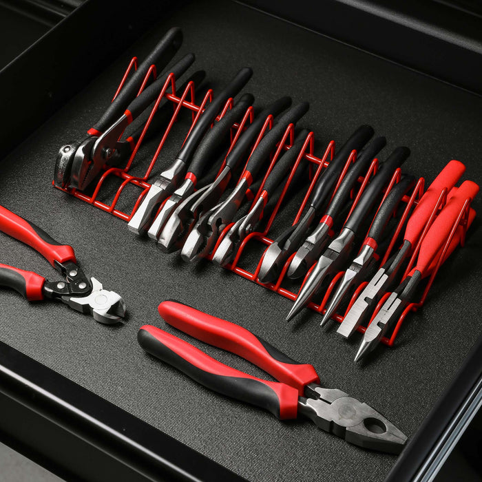 2-Piece Red 16 Slot Plier Rack Set