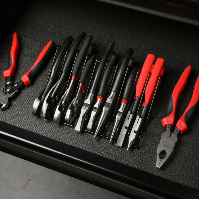 2-Piece Black 10 Slot Plier Rack Set