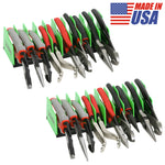 2-Pack Green 10-Slot Pliers Organizer Racks