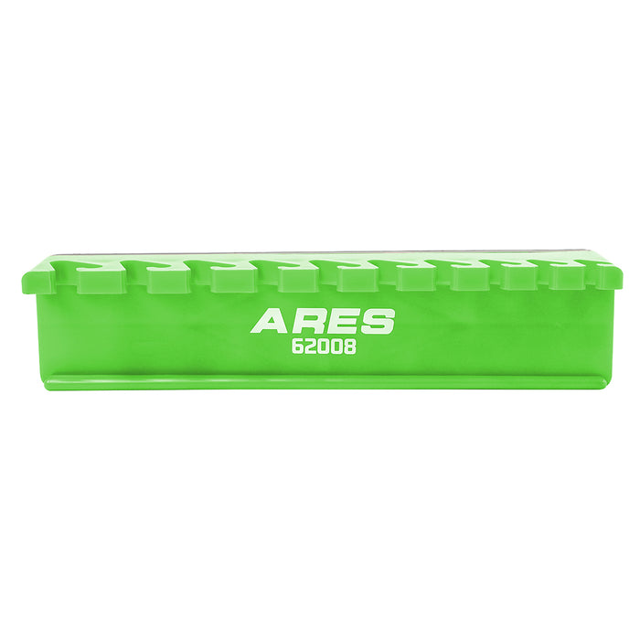 ARES 62057 - Organizador de llaves magnético de color verde con 10 ranuras