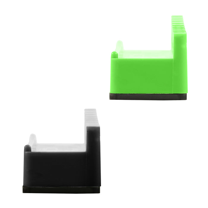 ARES 62058 - Juego de 2 organizadores de llaves magnéticas de 10 ranuras en verde y negro