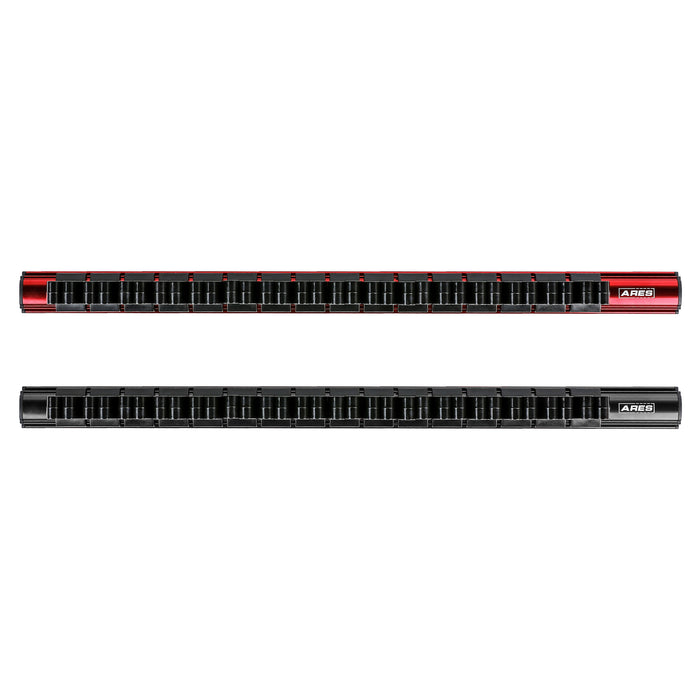 ARES 62062 - Juego de portaherramientas manuales de 2 piezas, de 16,5 pulgadas, en rojo y negro