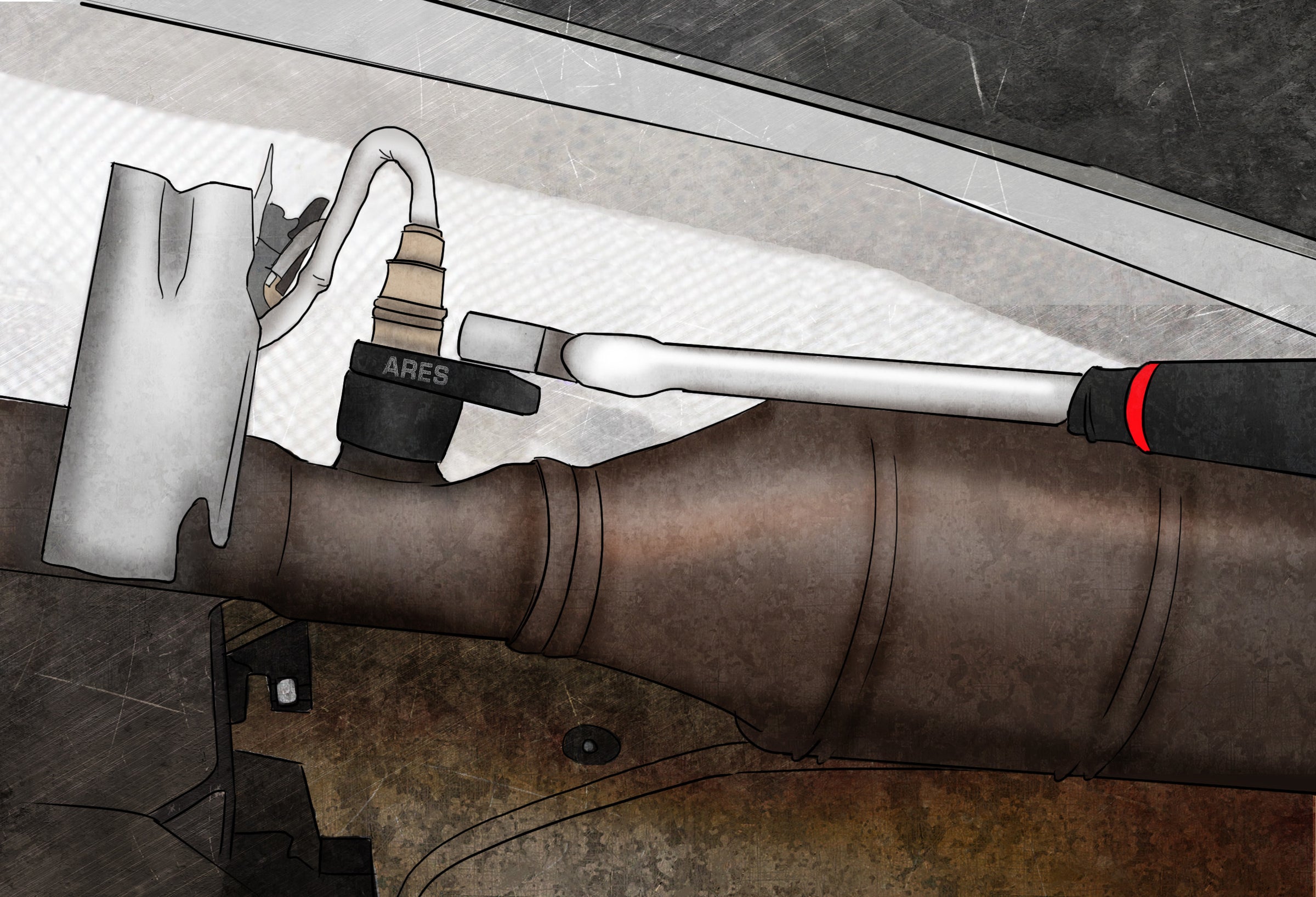 Oxygen Sensor Offset Puller – ARES Tool, MJD Industries, LLC