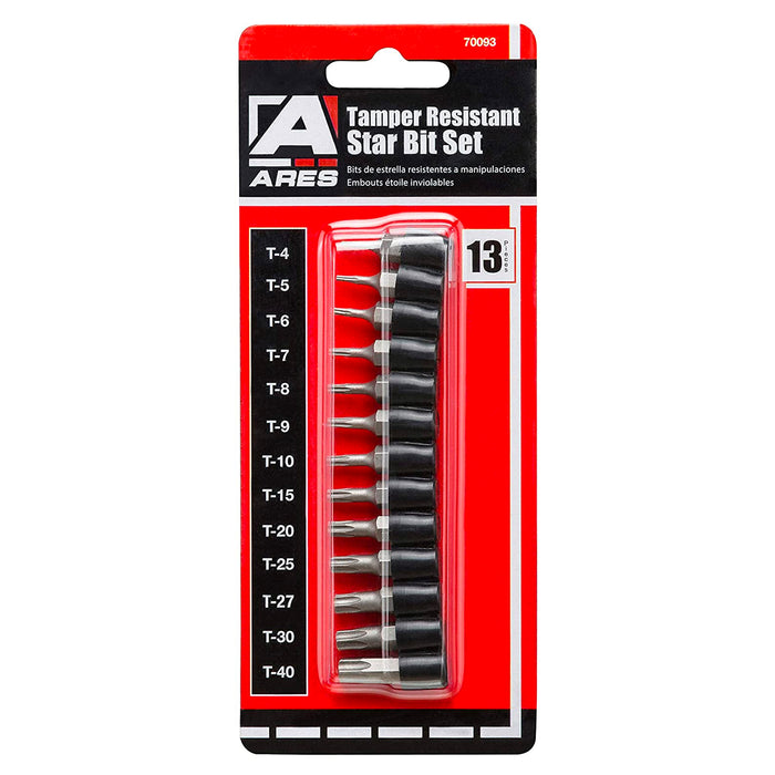 ARES 70093 - 13-Piece Tamper Proof Torx Set (S2)