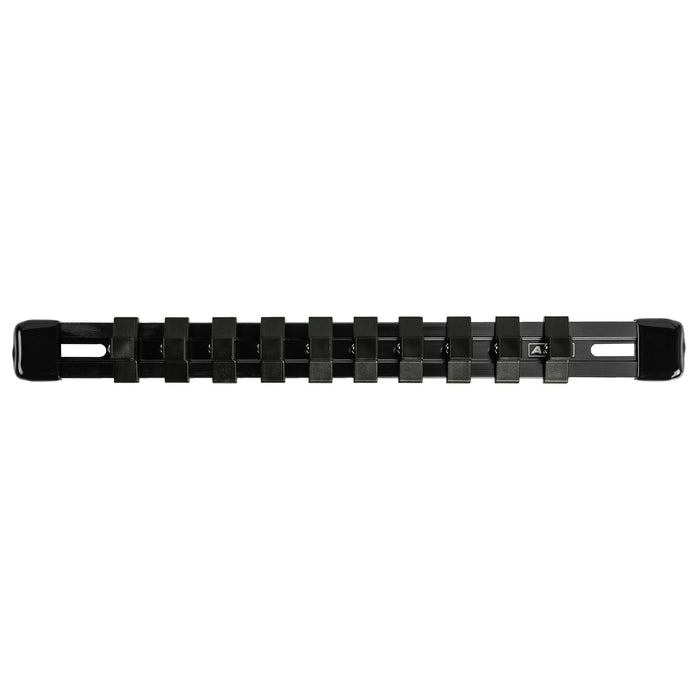 ARES 70149 - Riel de aluminio para enchufes de 3/8" y 9,84" de color negro